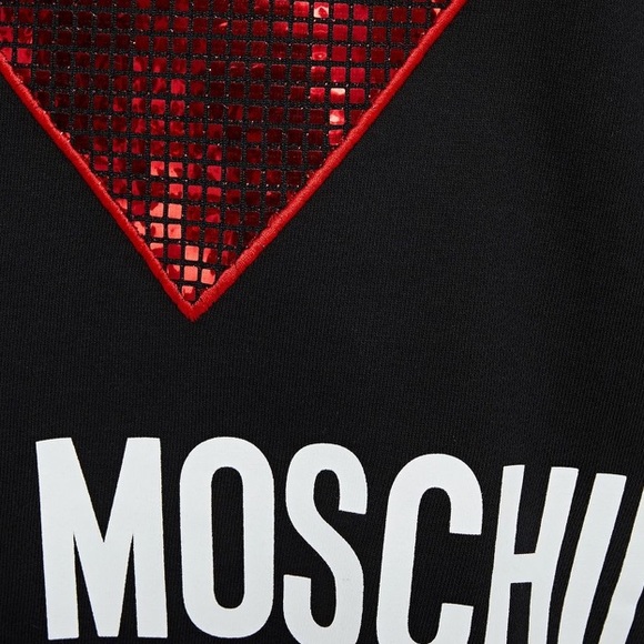 LOVE MOSCHINO French cotton-terry sweatshirt - Picture 6 of 10